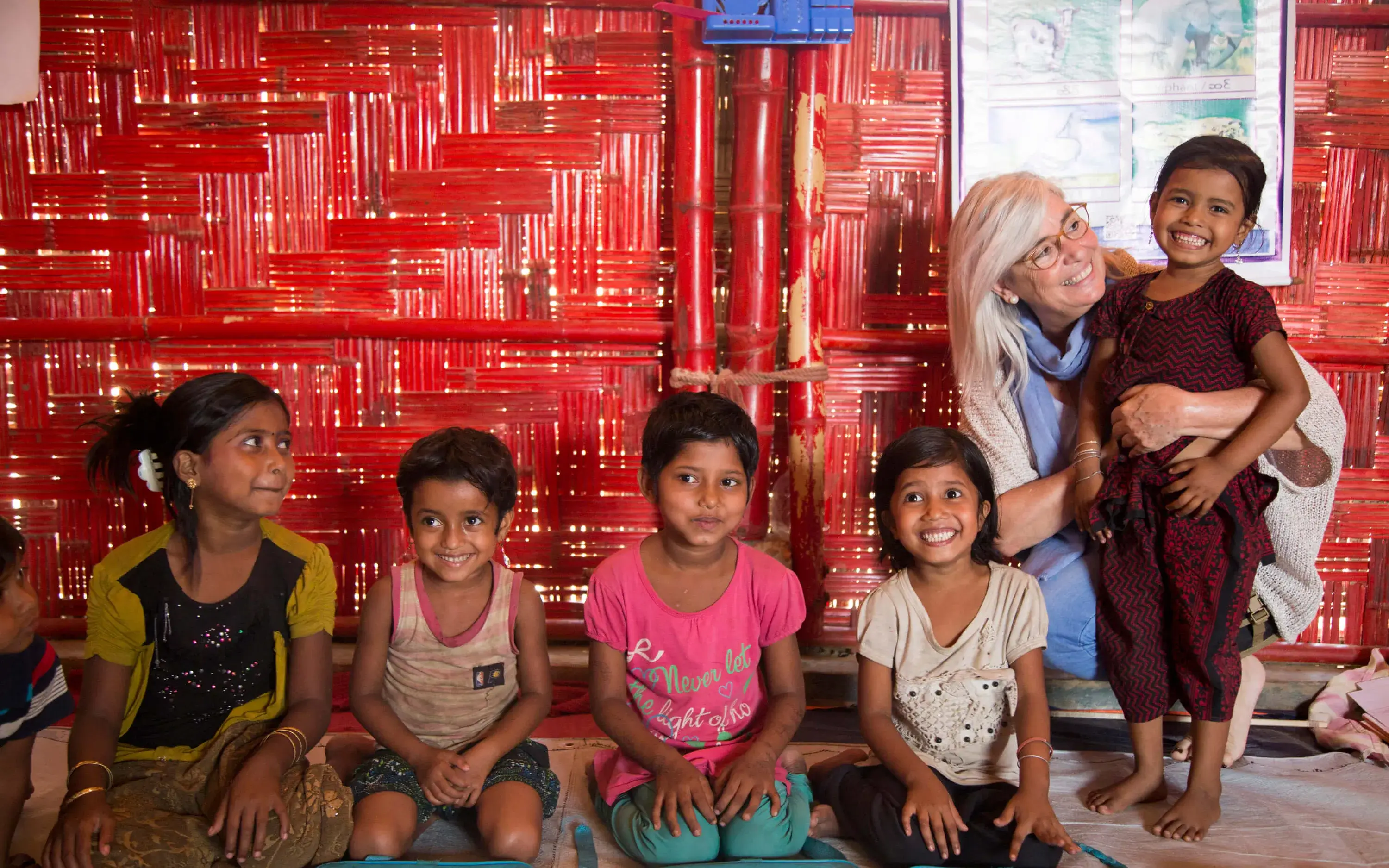 The organisation has worked in refugee camps such as Cox’s Bazar, in Bangladesh. Source: Dolls 4 Girls.