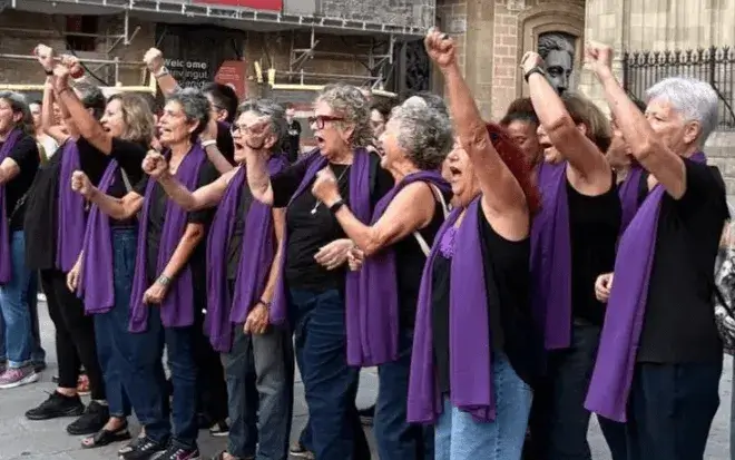Image of the rally in defense of the right to abortion this Monday in Barcelona. Source: Association of Sexual and Reproductive Rights