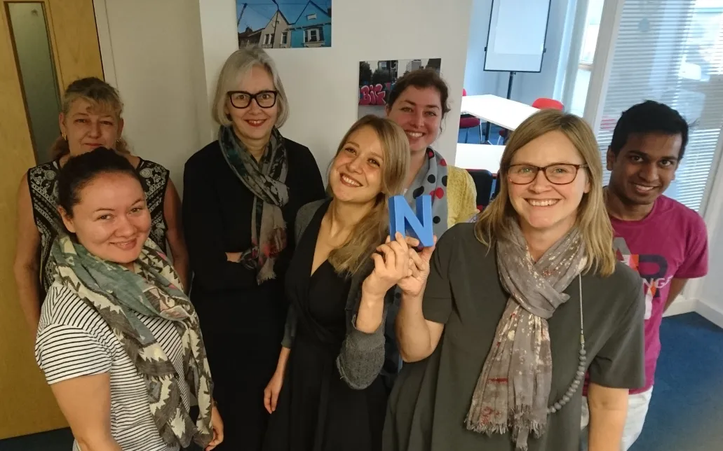 Local Trust team with the N for Nonprofit