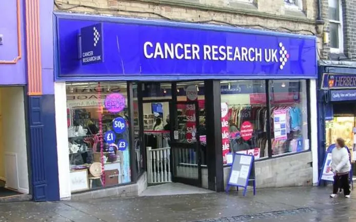 Cancer Research UK charity shop. Image: Wikipedia