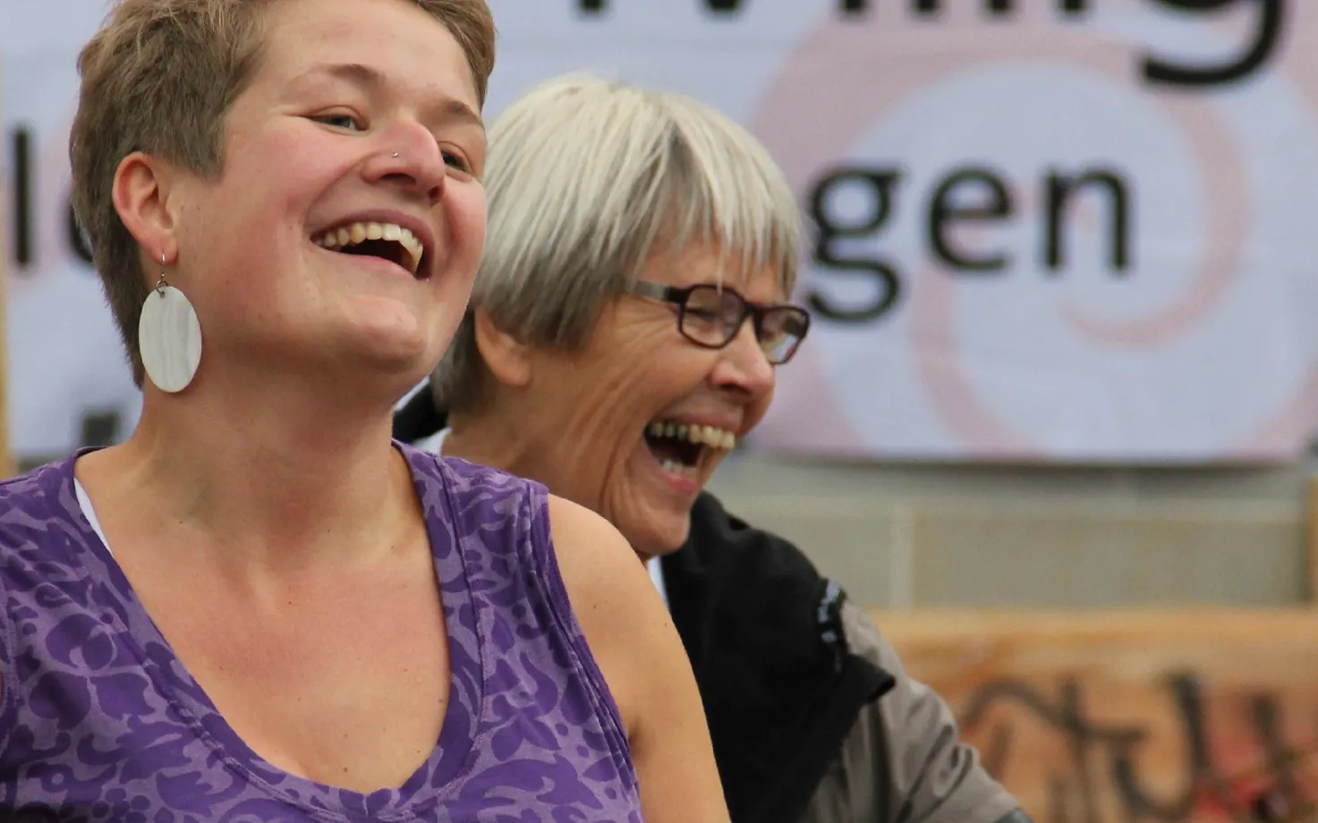 Volunteers dancing at Voluntary Friday / Photo: Henriette Andersen