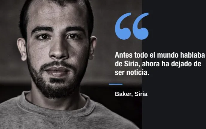 Baker is one of these people who explains his story on Siria App.   Source: Siria App