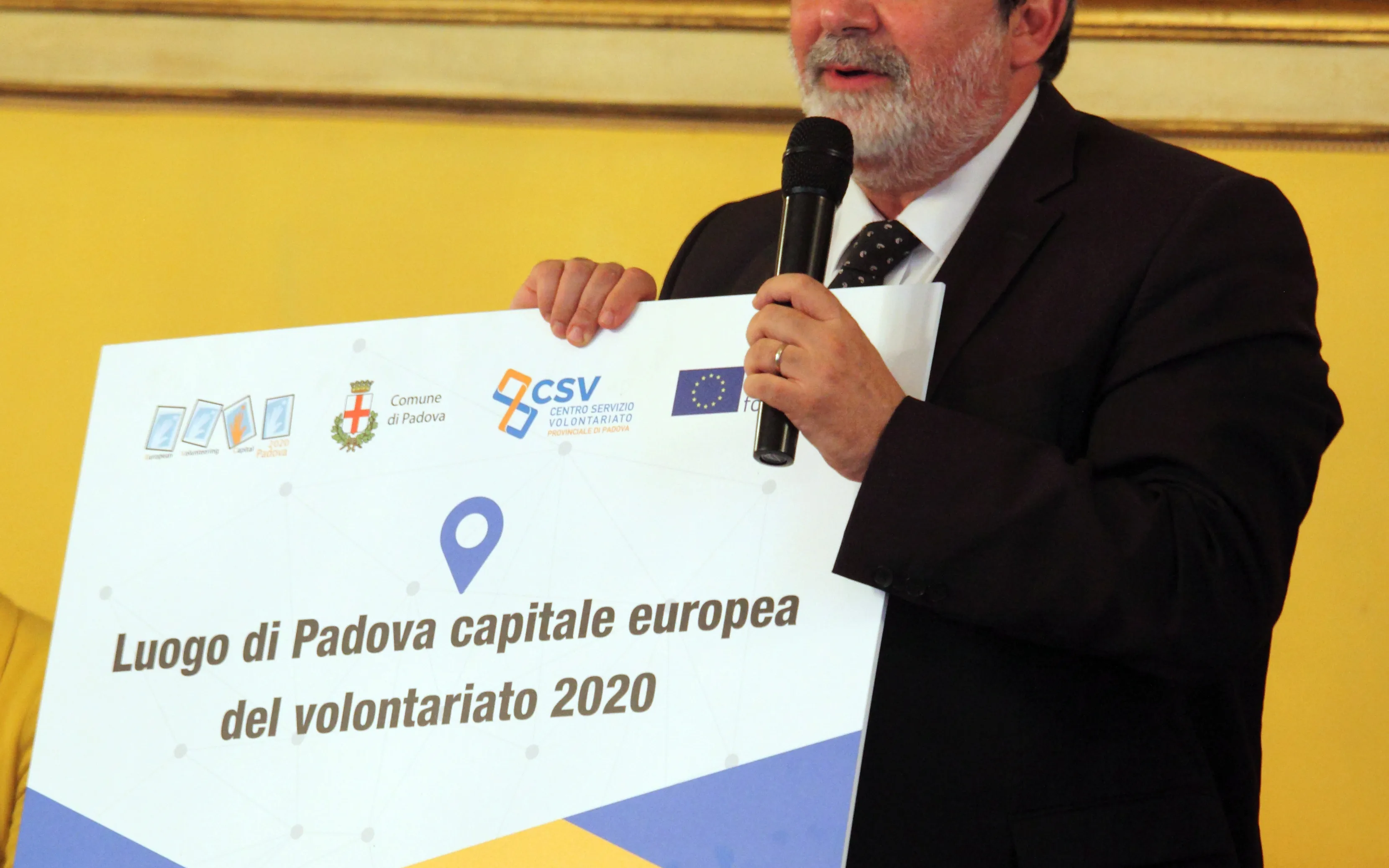 Emanuele Alecci, president of Padova European Volunteering Capital. 