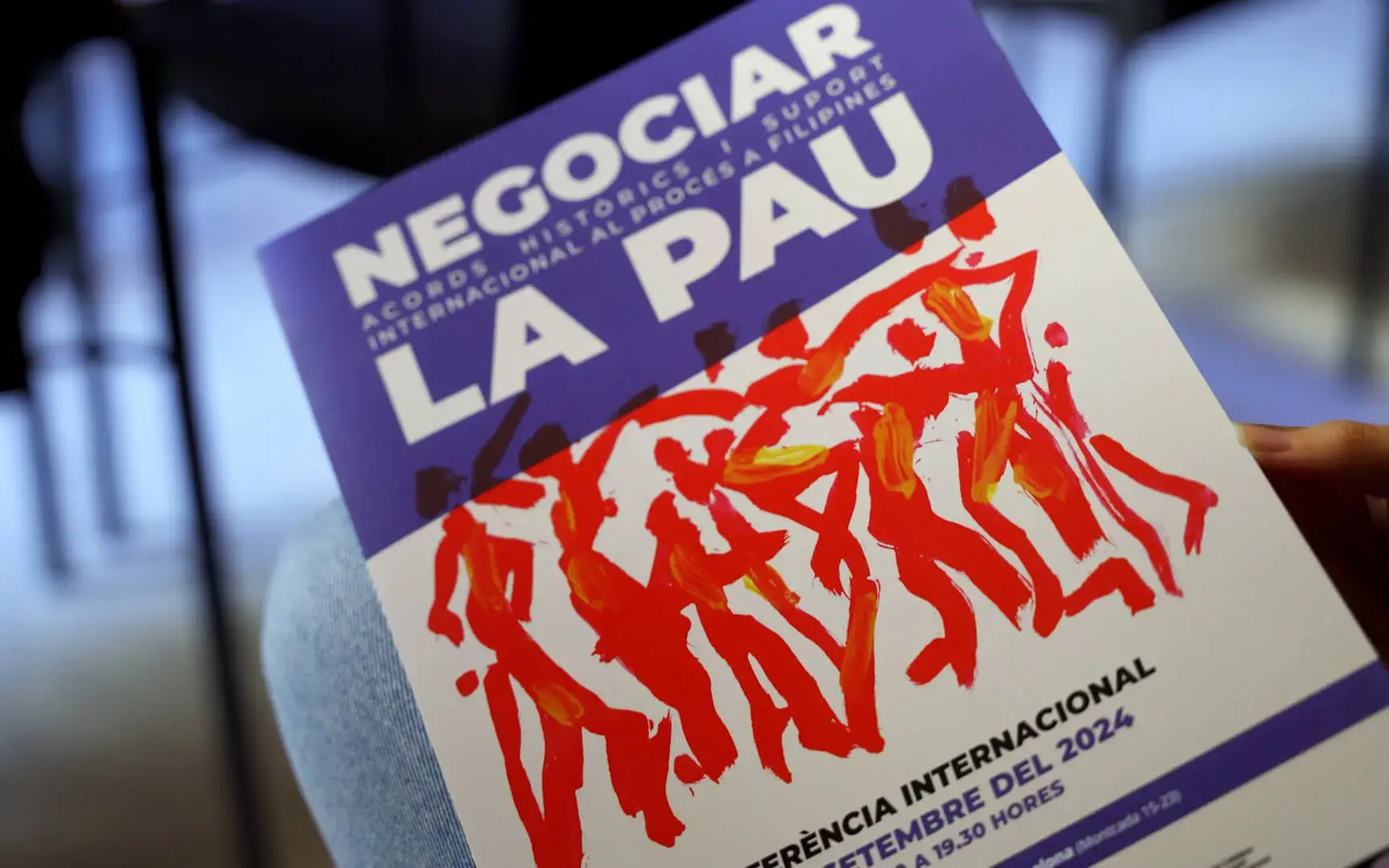 The Filipino activist visited Barcelona to participate in the international conference 'Negotiating Peace: Historic Agreements and International Support for the Process in the Philippines.