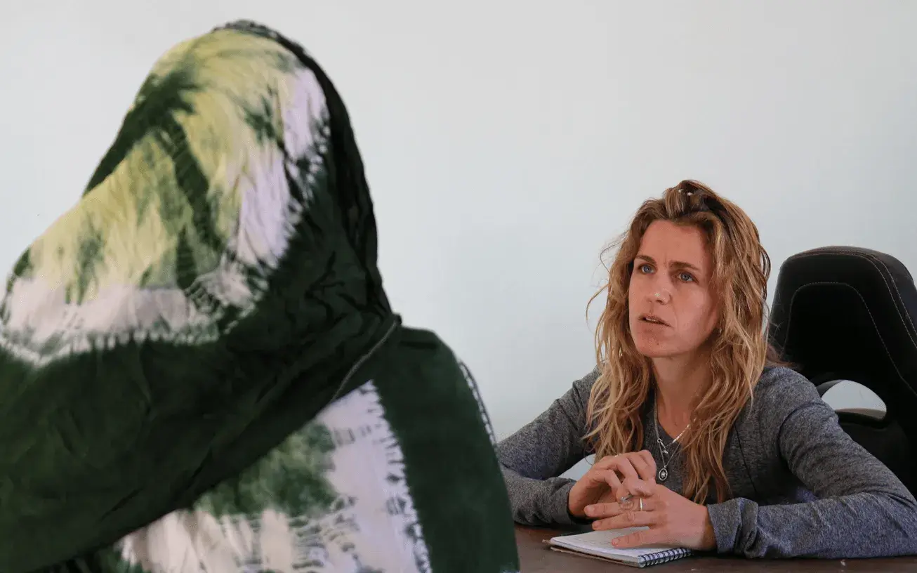 One of the psychologists from the Medical Commission attending to Sahrawi refugee populations.