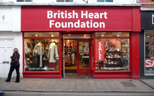 British Heart Foundation's charity shop / Photograph: www.geograph.org.uk