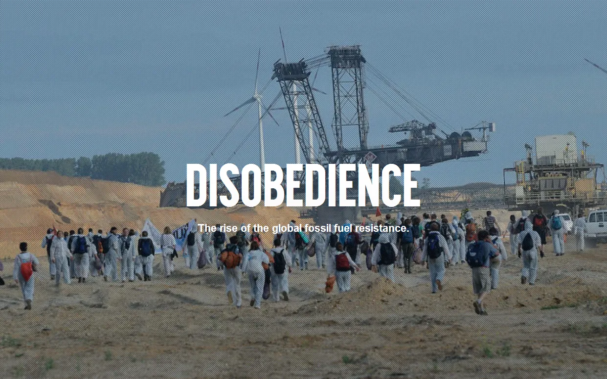 The documentary "Disobedience" will be projected in the ESDW / Photograph: Capture of watchdisobedience.com 