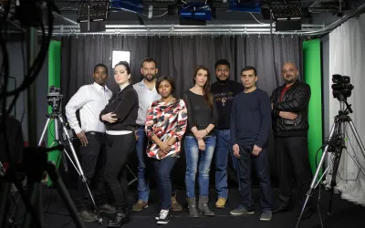 Refugee.tv team / Photograph: refugee.tv