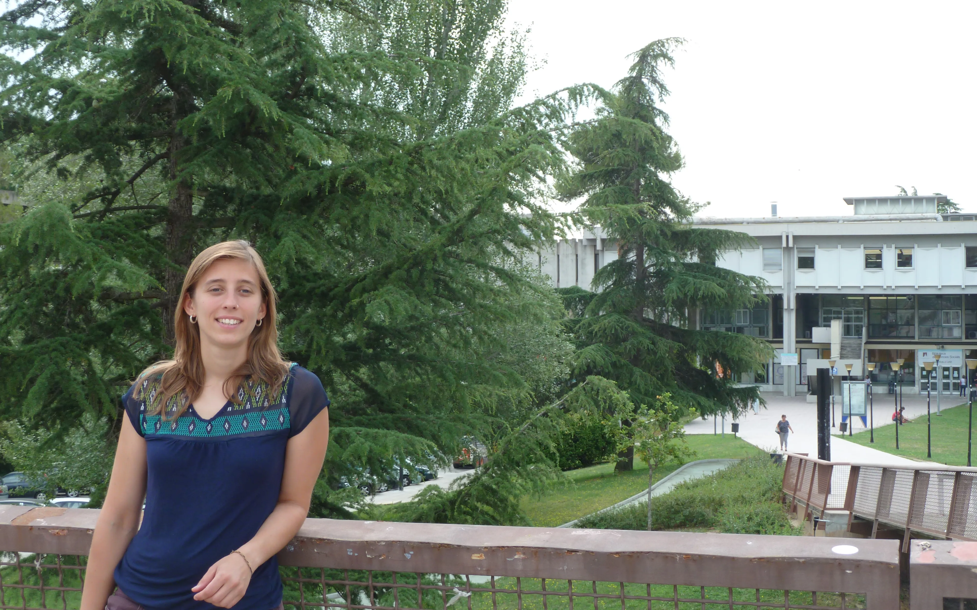 Olga Margalef, a post doc researcher at CREAF at UAB, was in Lesvos in November 2015 / Photograph: Elena Albouy
