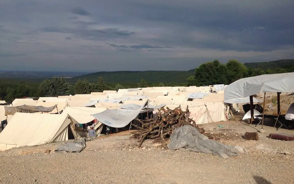 The Petra Camp, where Anna and the team from DSR were providing basic dental care / Photograph: DSR