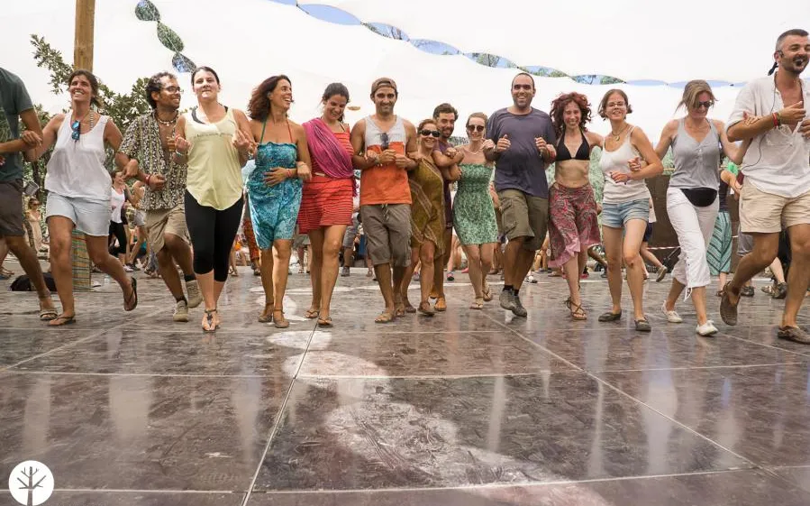 People dancing at Andanças festival. Photo by Jose Manuel Costa