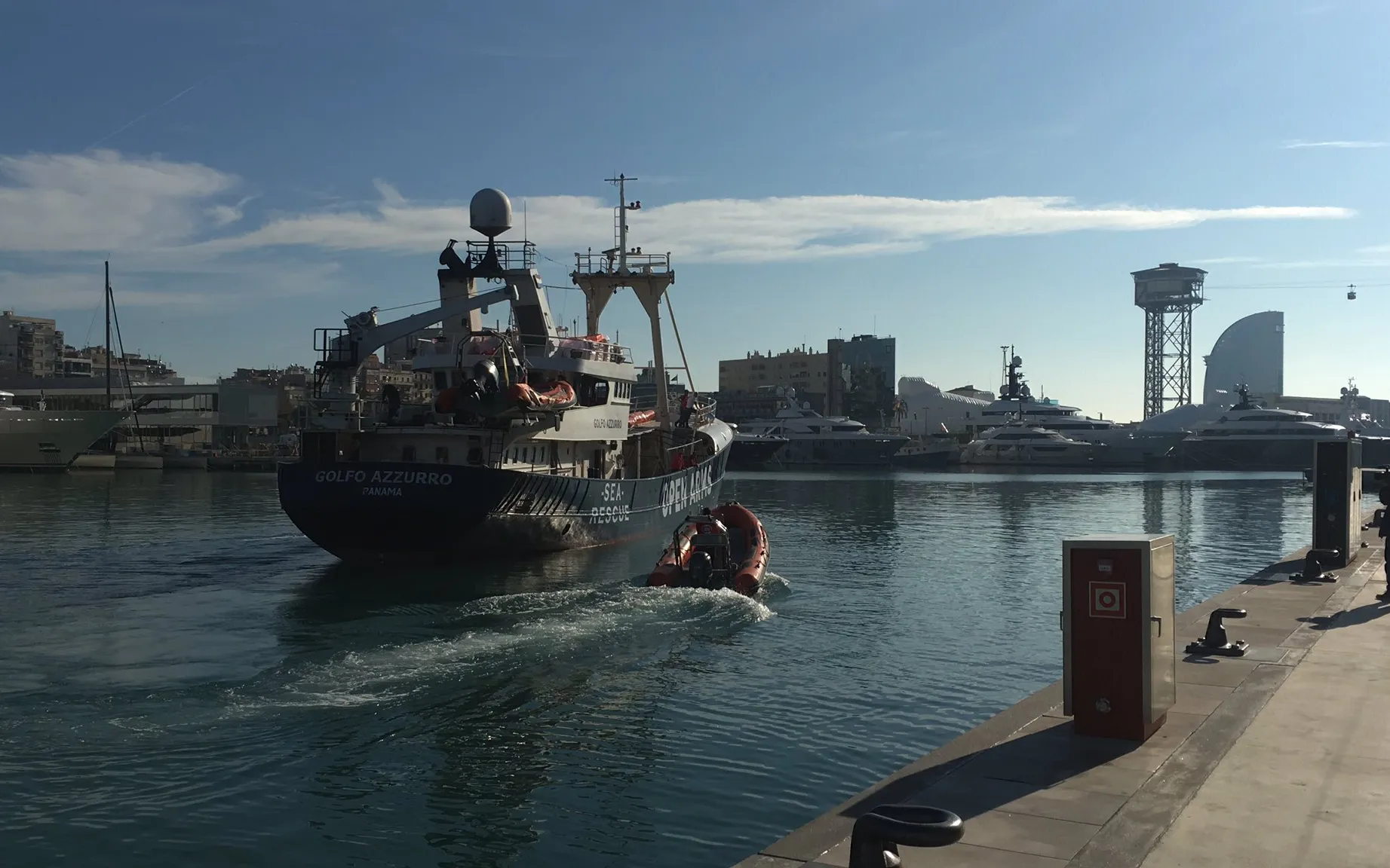 Golfo Azzurro sailed on 24 December / Photo: Oriol Canals