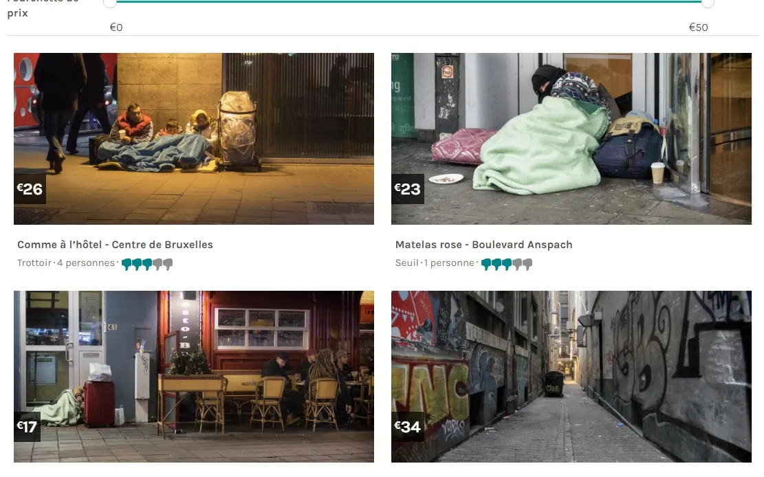 Booking options. Image: Notfairbnb.be