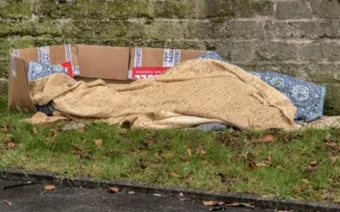 Sleeping on the streets. Photo: Notfairbnb.be