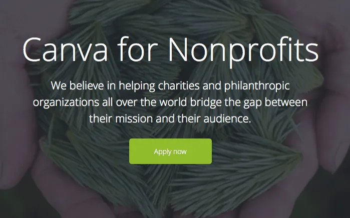 Canva For Non-Profits. Image: Canva