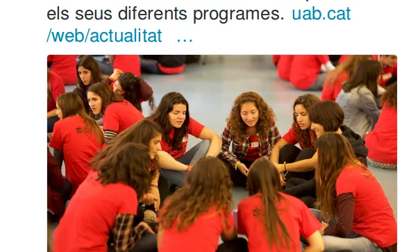 Call to volunteer by FAS / Photo: @FAS_UAB Twitter account