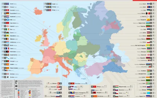 Map of European national identities. Photo: CIEMEN