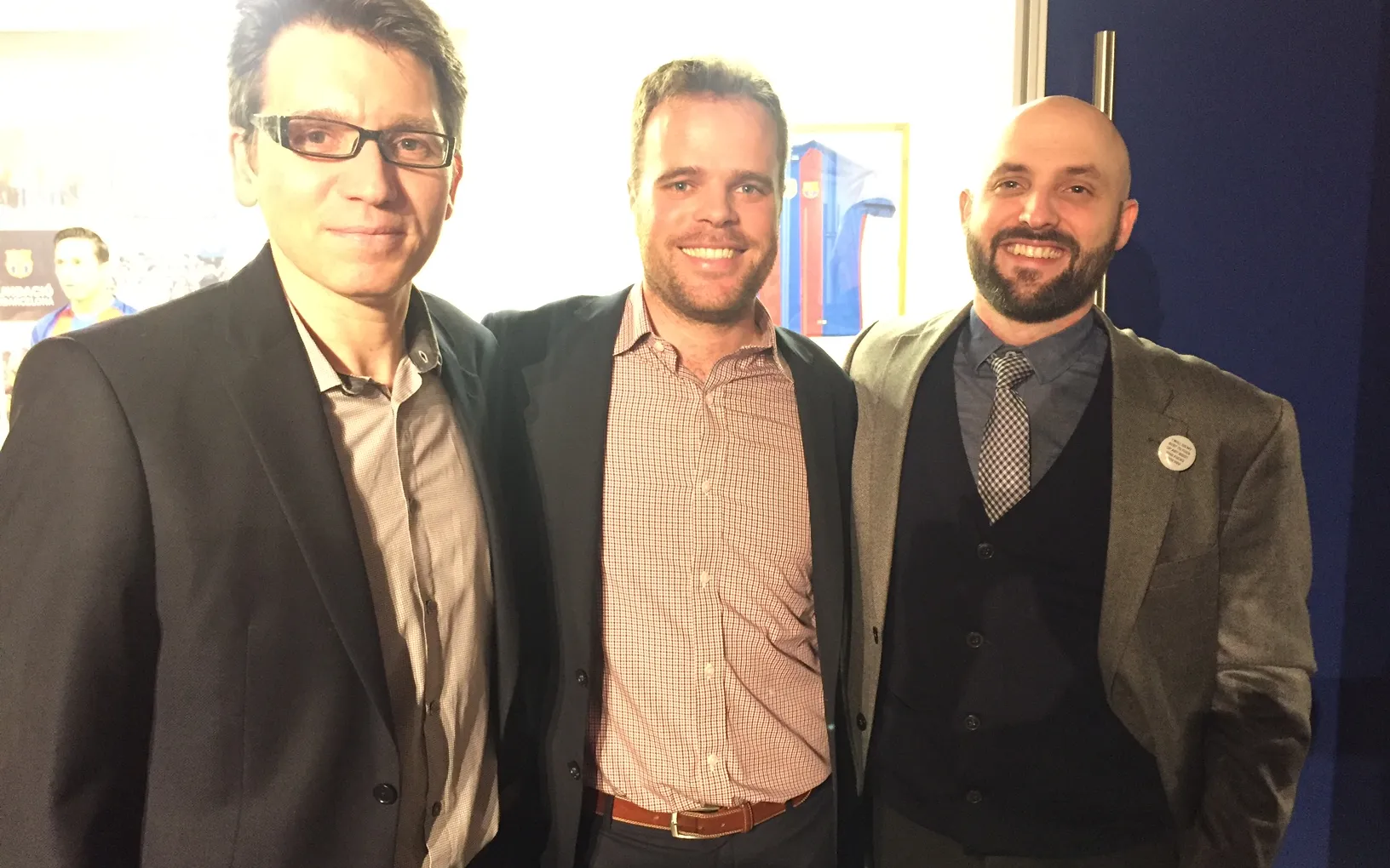 Daniel Parcerisas, President of the Catalan Institute of America, in the middle. Photo: The Catalan Institute of America