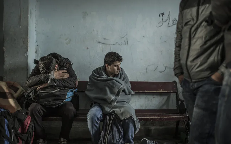 Refugees waiting to be called. Photo: Font: Come Now!