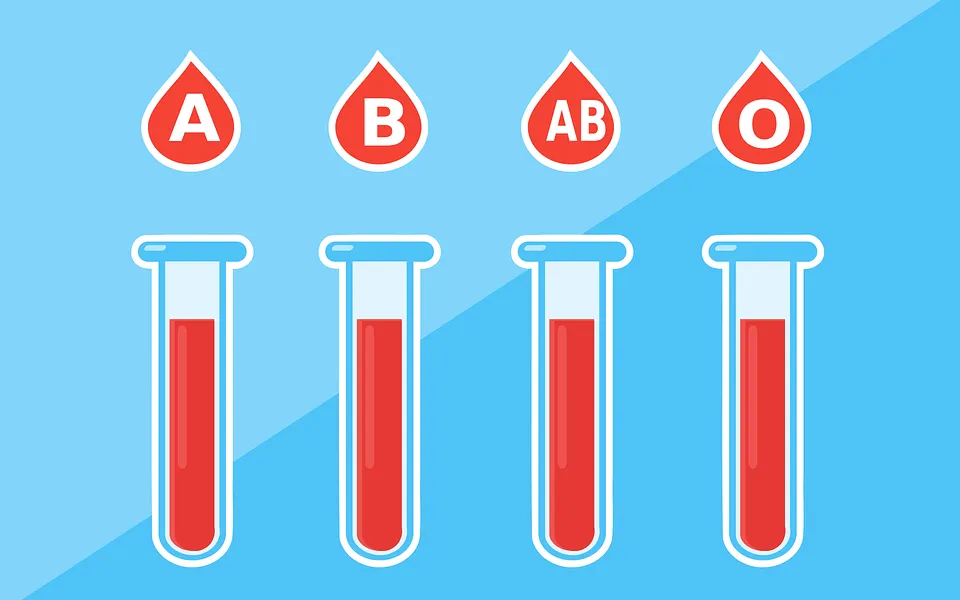 Different types of blood. Image: Pixabay