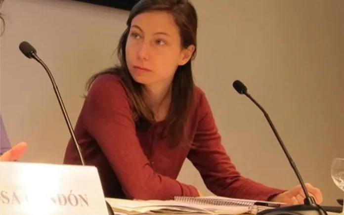 Pascale Coissard, the spokesperson of the Catalan Refugee Aid Commission - Photo: CCAR