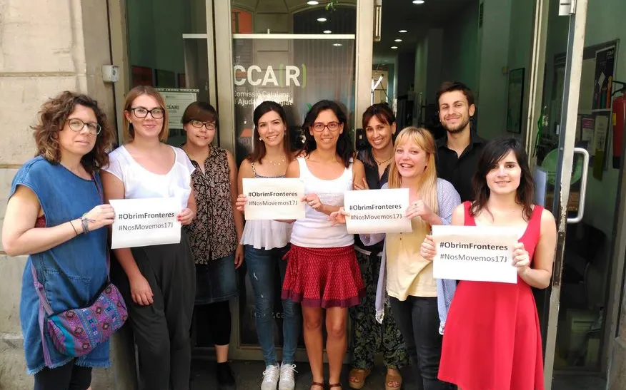Members of the CCAR requesting the opening of borders on the occasion of the 17J protests - Photo: CCAR