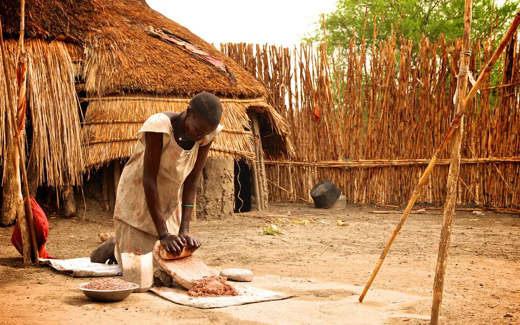 Woman born in South Sudan working in a rural area. Photo: Oxfam East Africa, Flickr