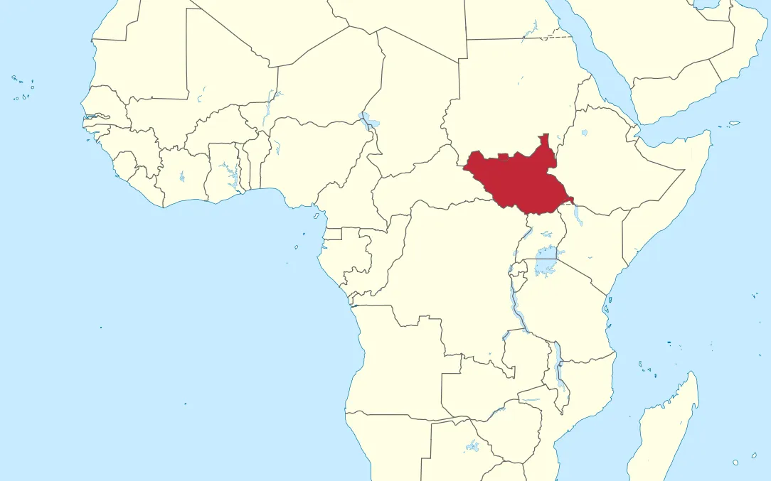 South Sudan map. Image: Wikimedia