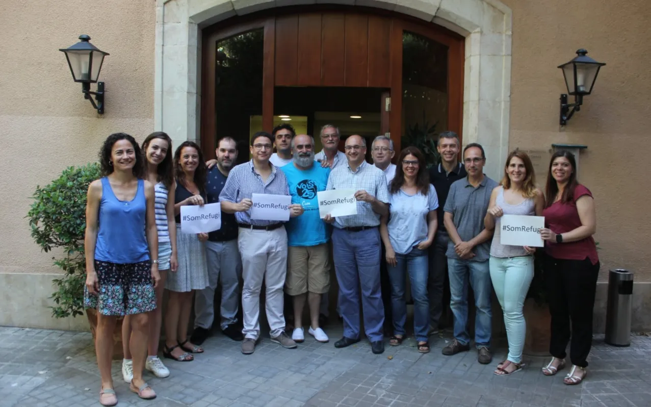 Teamwork of the Salesian presence in Catalonia where the Vols office is. Photo: Twitter