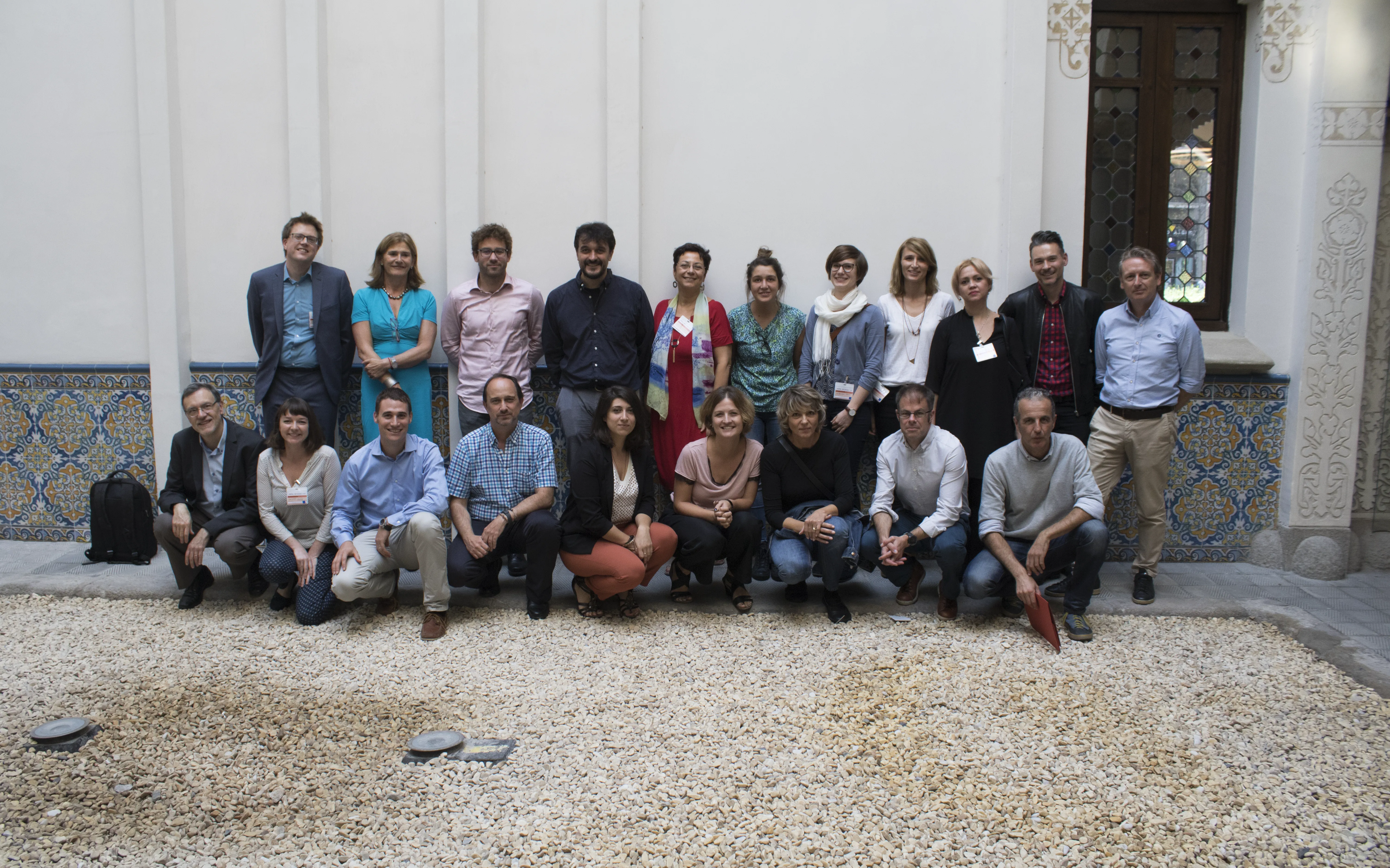 Group photo of the Eu3leader meeting.  Source: Adrià Milan