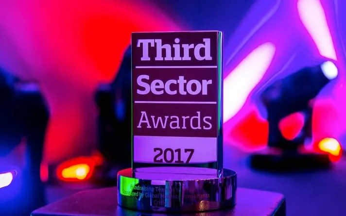 Third Sector Awards prize. Photo: TSA