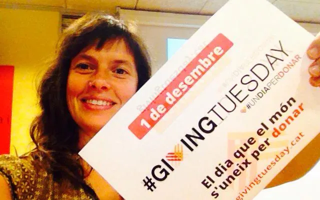 Laia Bernués joining the Giving Tuesday. Photo: Twitter