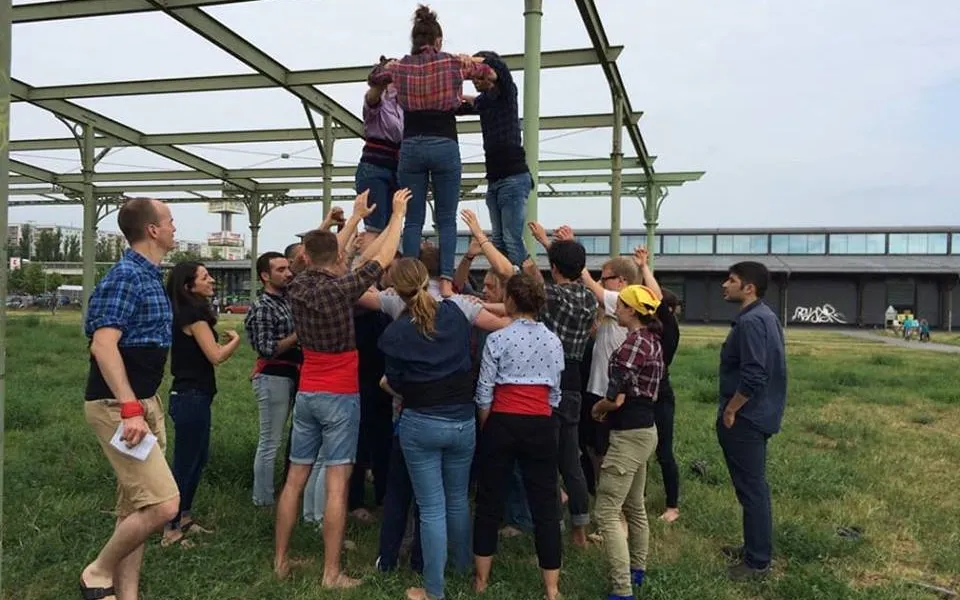 The castellers de Berlín expect to do the first performance next September 11. Source: Castellers de Berlín.