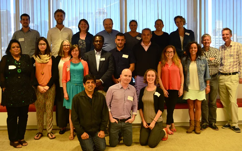 Volunteers of the North American '100,000 houses' campaign