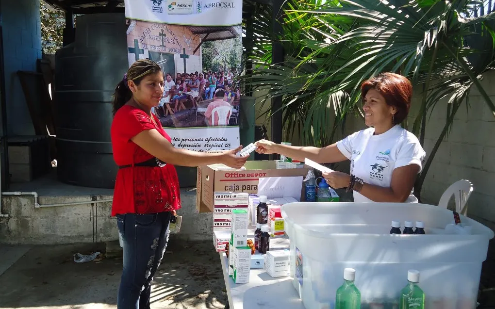 Medical consultation in El Salvador.