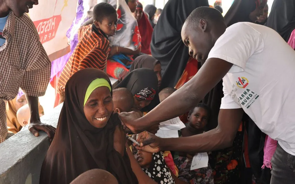 Vaccination in Kenya.