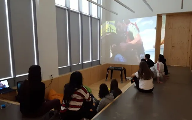 Youth working in the project.  Source: Fundació Germina