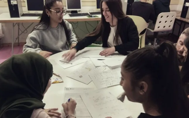 Youth working in the project.   Source: Fundació Germina