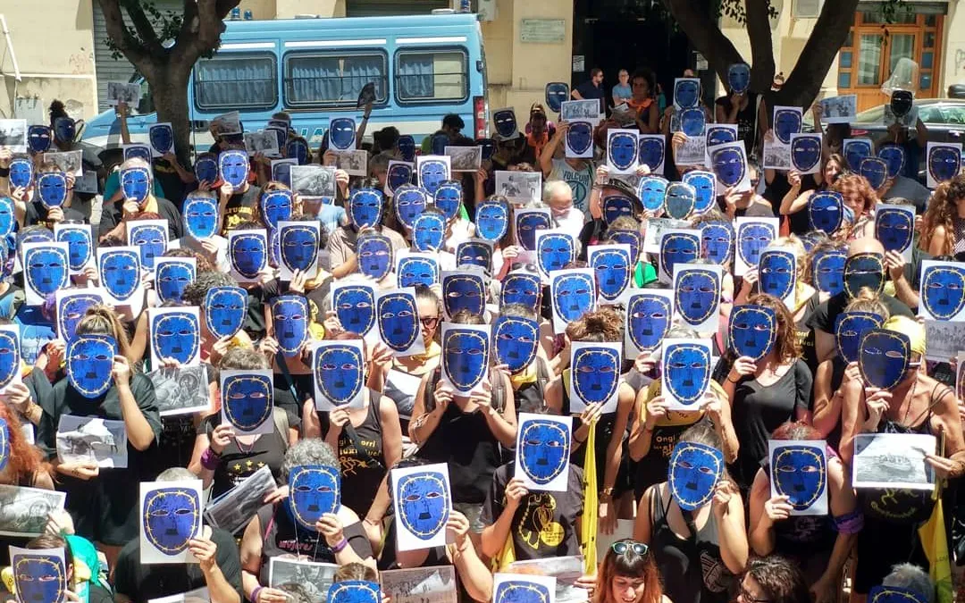 Protest act of Obrim Fronteres