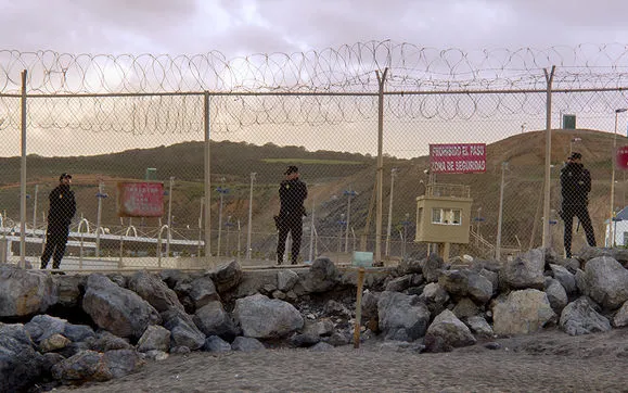 National police on the Ceuta border