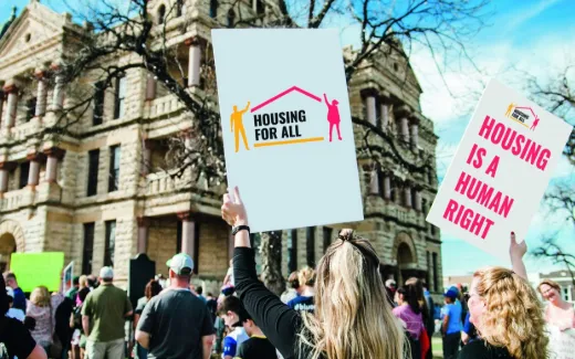 More than 77 organizations and 20 European countries take part in the campaign.  Source: Housing for all