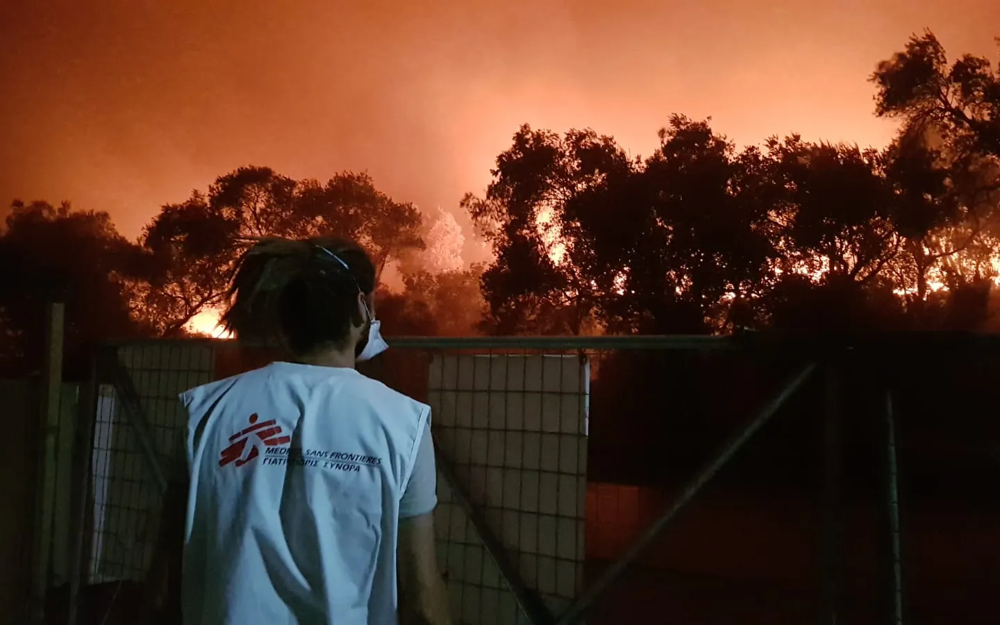 Image of the fire in Moria.