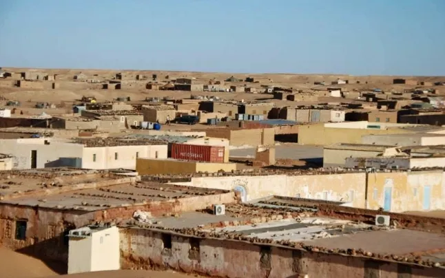 Refugee camp in Western Sahara.