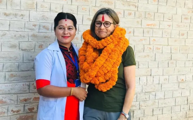 The president of the organization often travels to Nepal to see the evolution of the hospital and give talks on disease prevention among schools in the area.