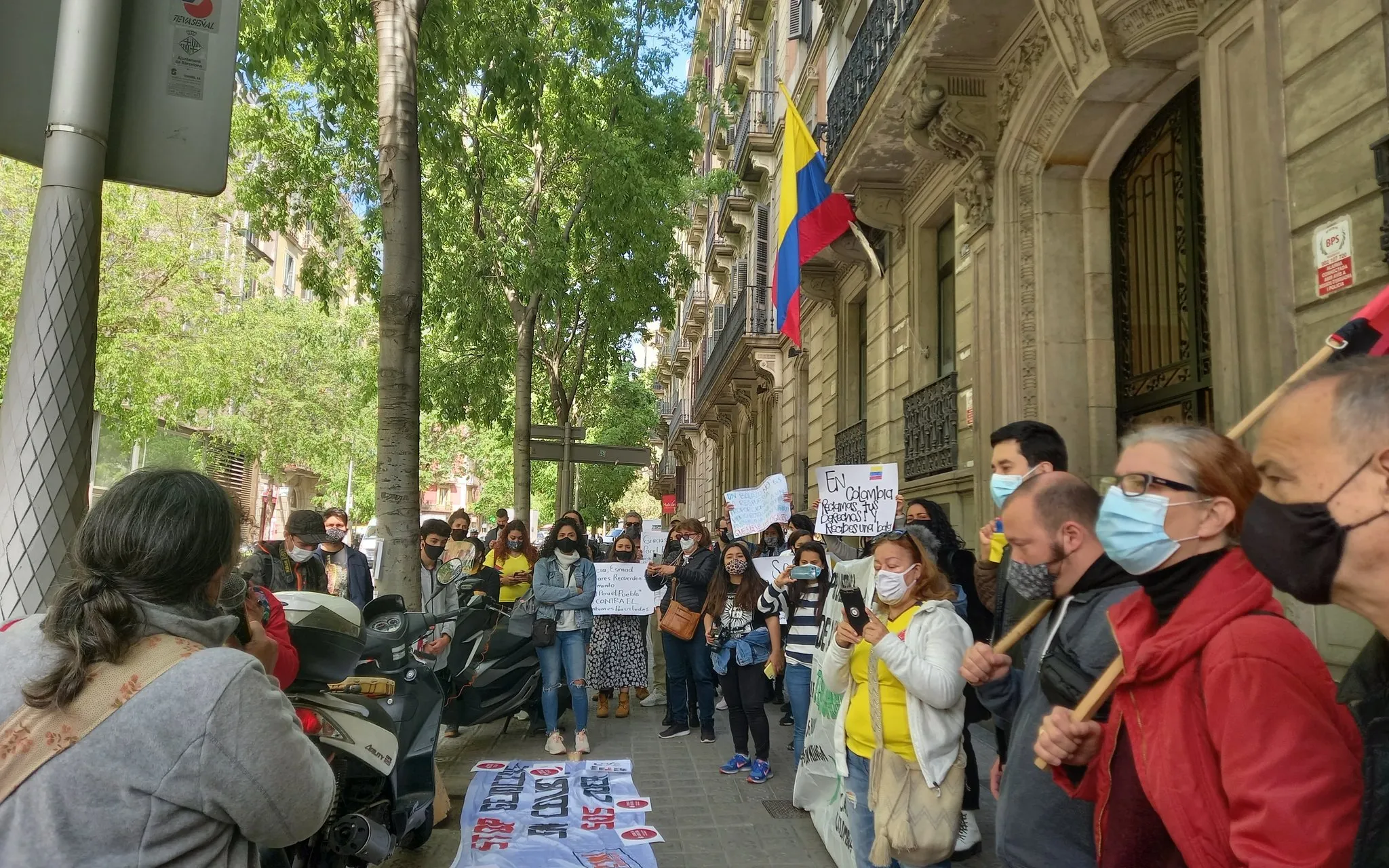 Cities such as Barcelona have also been linked to the movement with local protests.