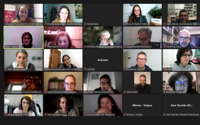 Online presentation of the diagnosis on 'political co-responsibility and international protection of human rights from local governments in Catalonia'.