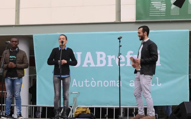 Participation of refugee students in the UAB Festival.