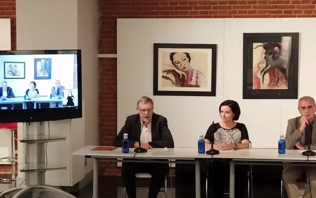 Presentation of 'La Volunteca' at the Espacio Pozas in Madrid. 