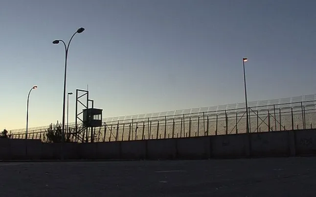 The Melilla fence in an archive image. 