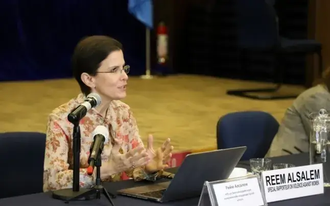 The UN Special Rapporteur on violence against women and girls, its causes and consequences, Reem Alsalem.